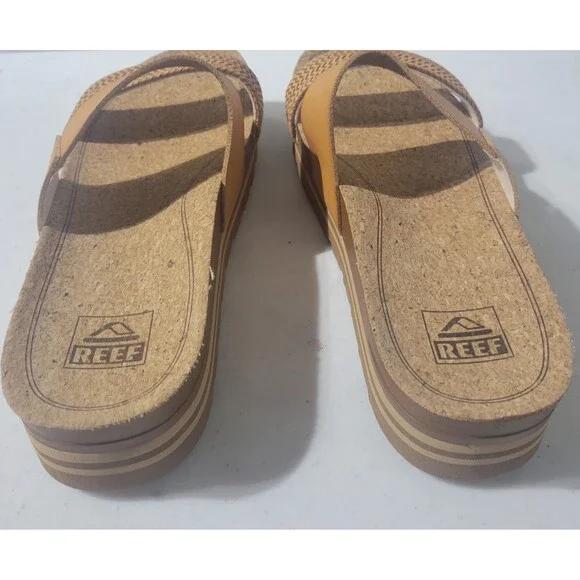 REEF Womens Cushion Vista Hi Natural Braid Size 10 NWOB - Picture 4 of 7